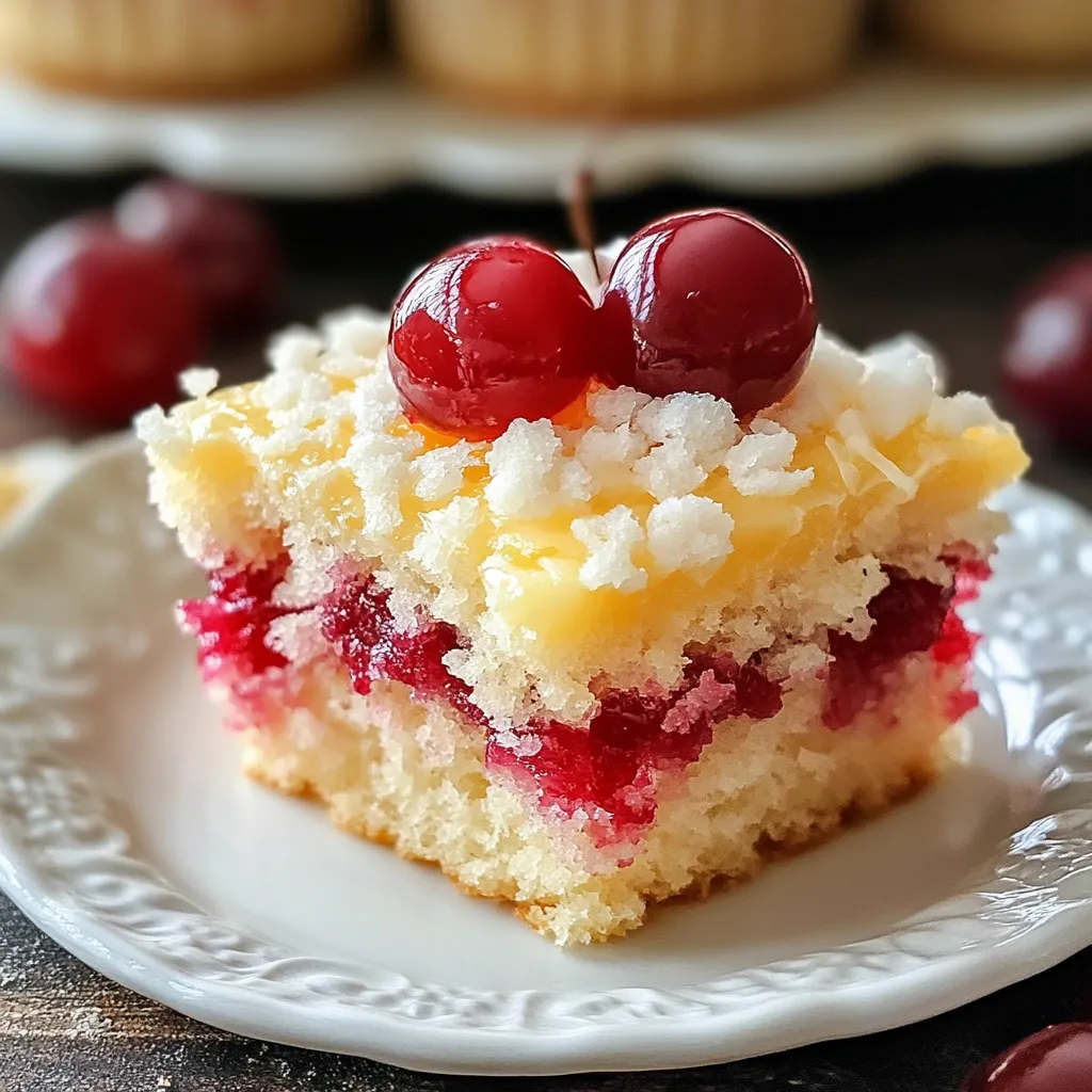Sweet Cherry Pie Bars with Buttery Crumb Topping
