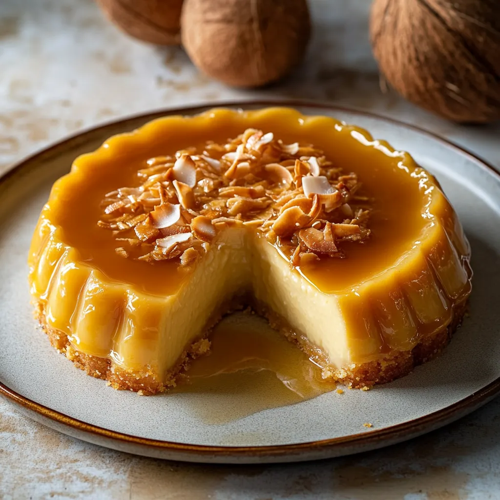Coconut Caramel Flan
