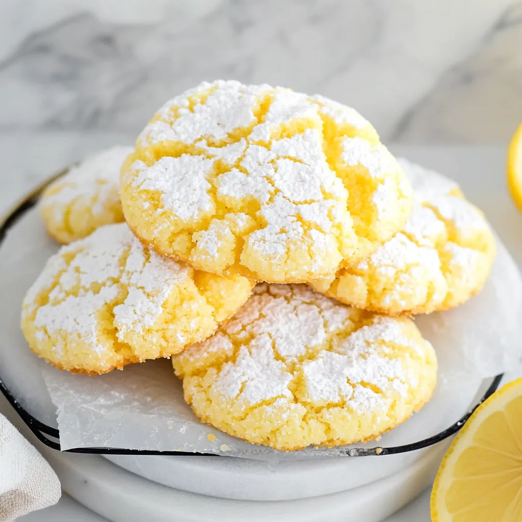 Lemon Crinkle Cookies