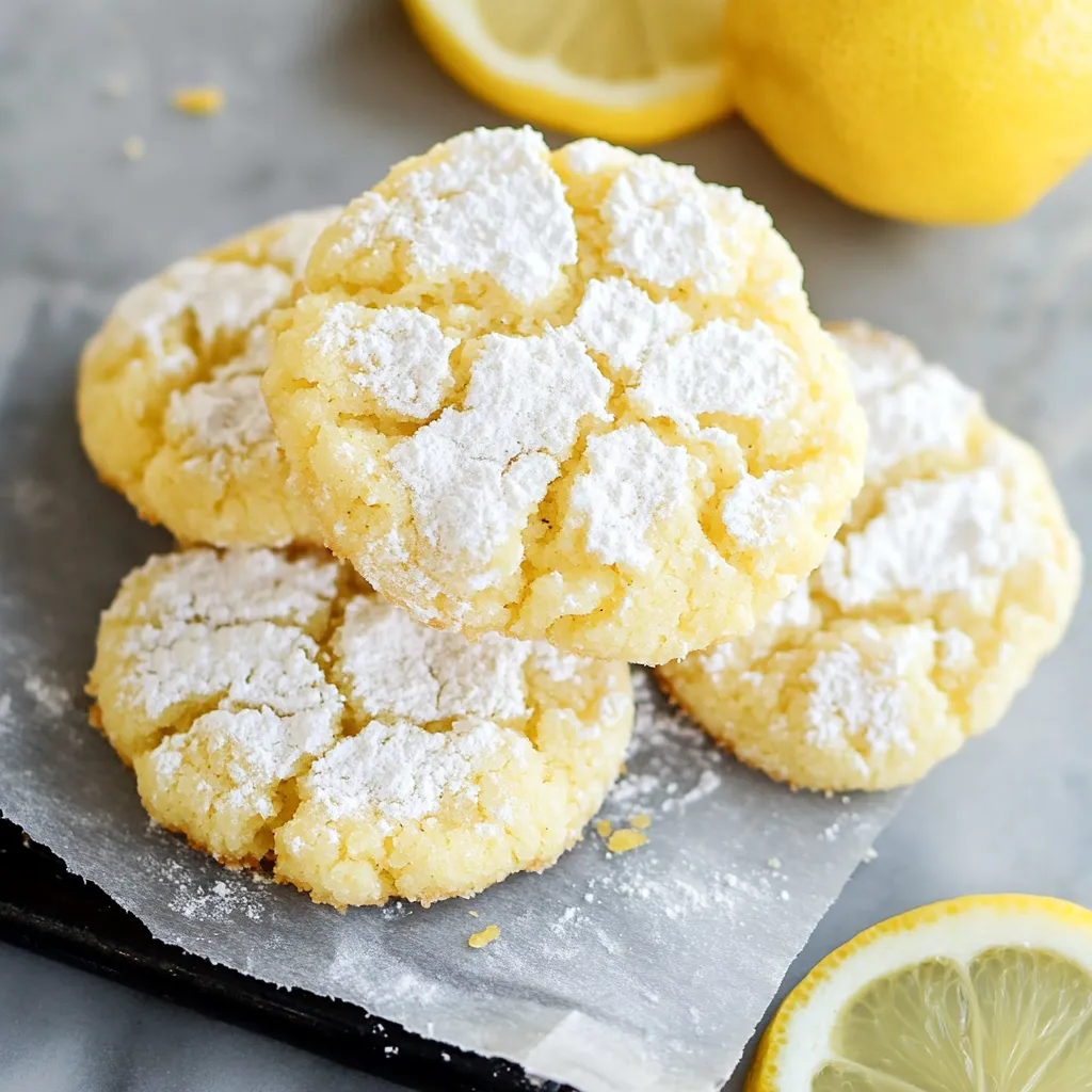 Lemon Crinkle Cookies