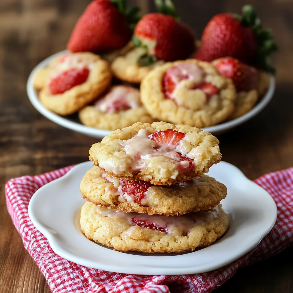 Strawberry Cheesecake Cookies Recipe