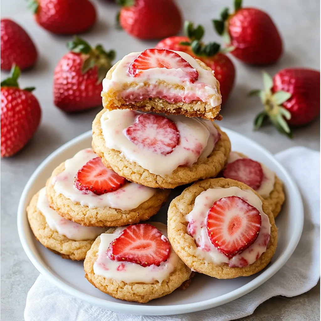 Strawberry Cheesecake Cookies Recipe