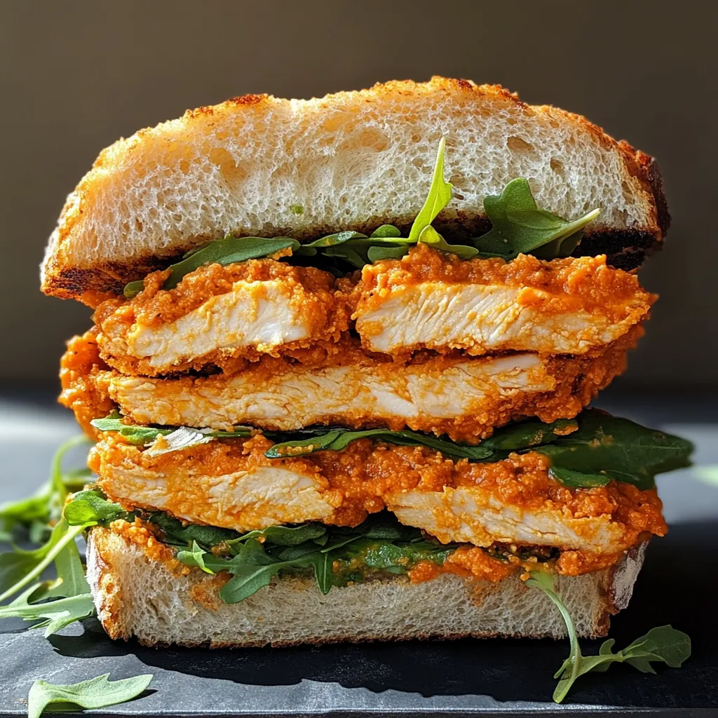 Crunchy Chicken Romesco Sandwich