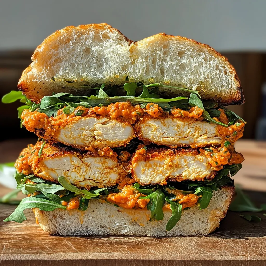 Crunchy Chicken Romesco Sandwich