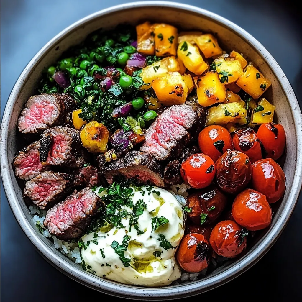 Delicious Mediterranean Steak Bowls: A Quick and Healthy Recipe