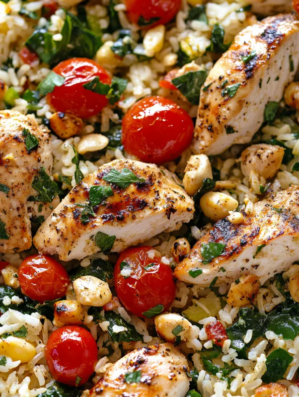 Greek Chicken and Lemon Rice