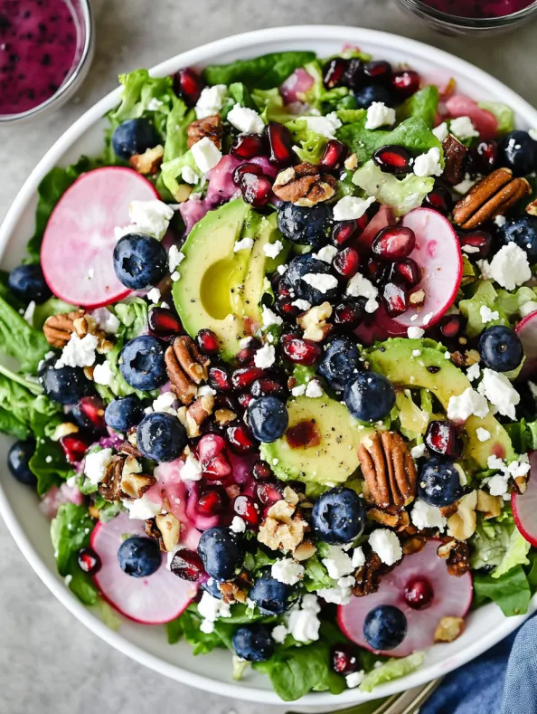 Blueberry Pistachio Spring Salad