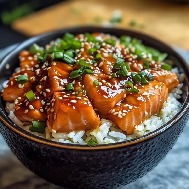 Crispy Salmon and Rice Bowl
