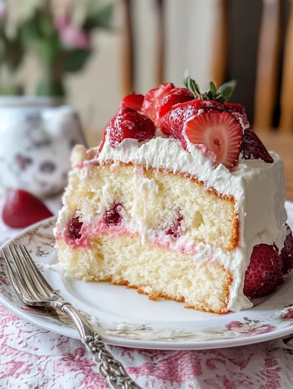 Strawberries and Cream Cake