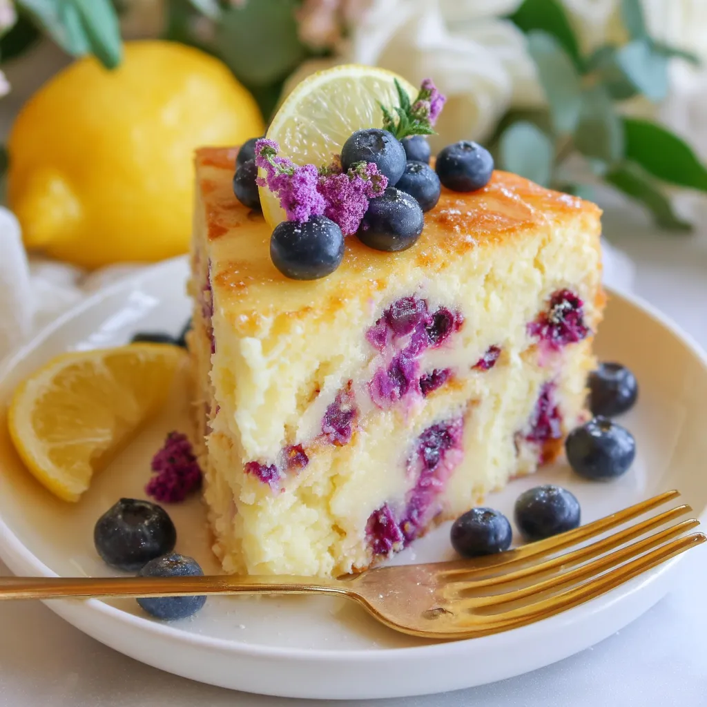 Lemon Blueberry Buttermilk Cake Recipe