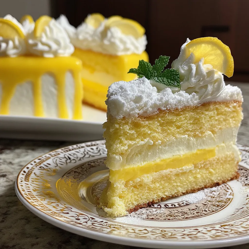 Italian Lemon Cream Cake