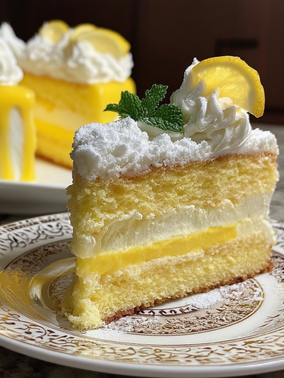 Italian Lemon Cream Cake