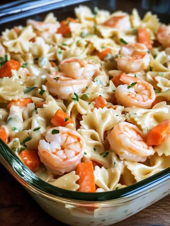 the BEST Seafood Pasta Salad