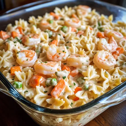 the BEST Seafood Pasta Salad