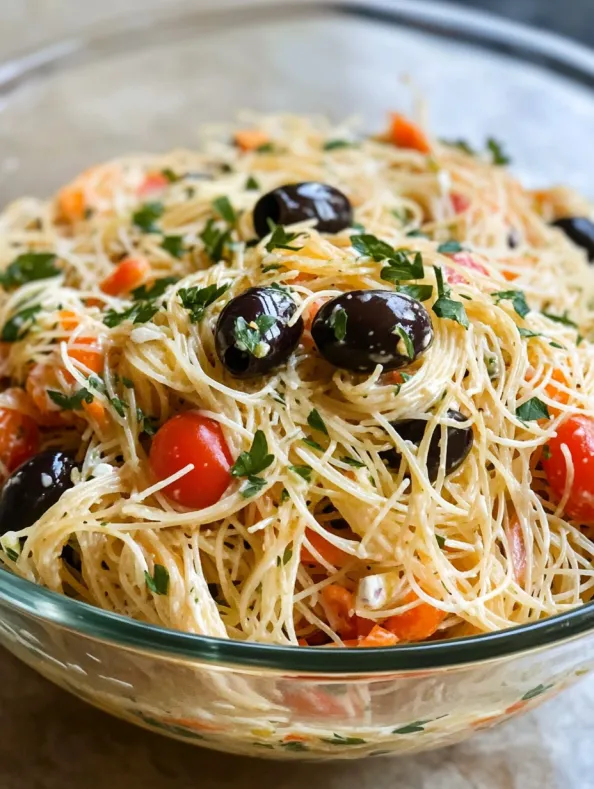 Angel Hair Pasta Salad