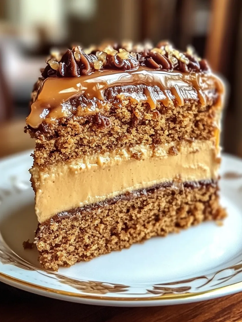 Gooey Coffee Caramel Cake