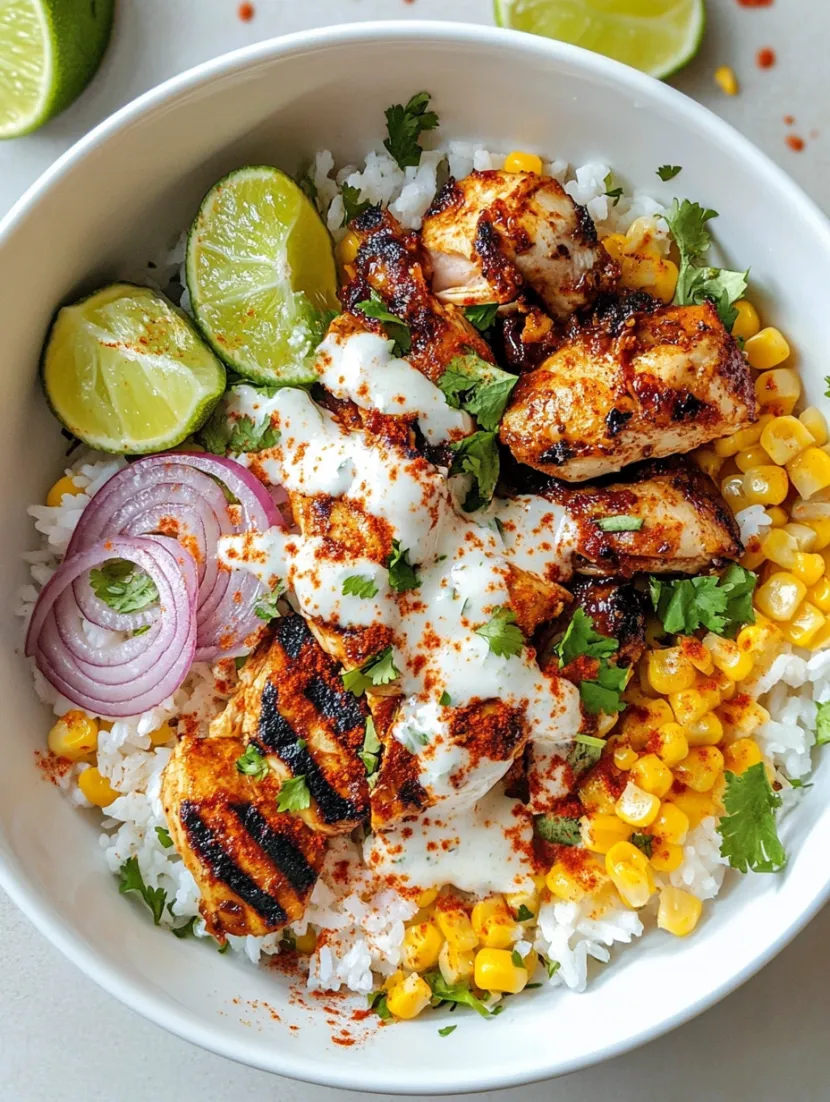 Street Corn Chicken Rice Bowl