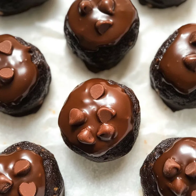 No Bake Brownie Bites