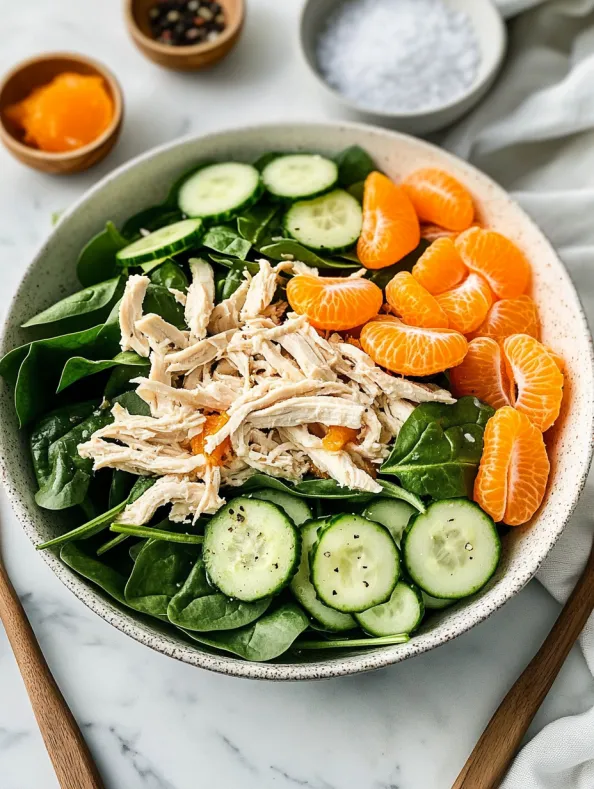 Mandarin Chicken Salad with Lemon Vinaigrette