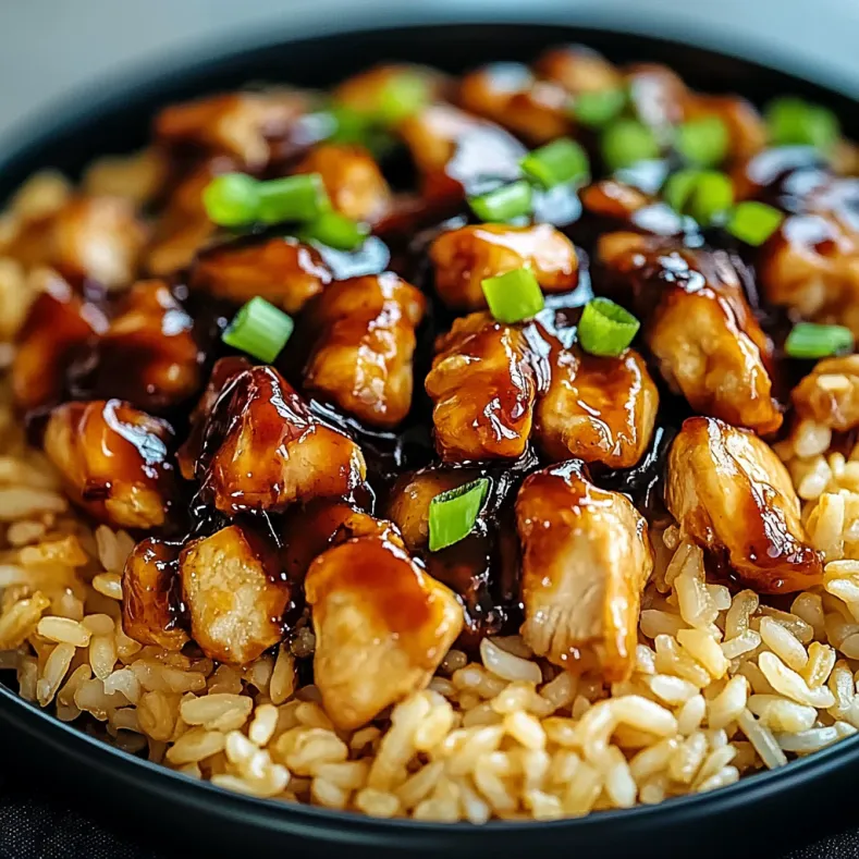 Honey BBQ Chicken Rice
