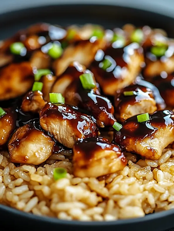 Honey BBQ Chicken Rice