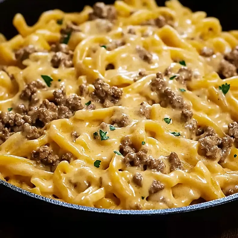 Beef and Garlic Butter Pasta recipe