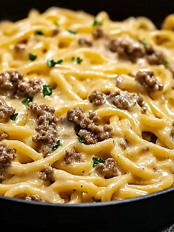Beef and Garlic Butter Pasta recipe