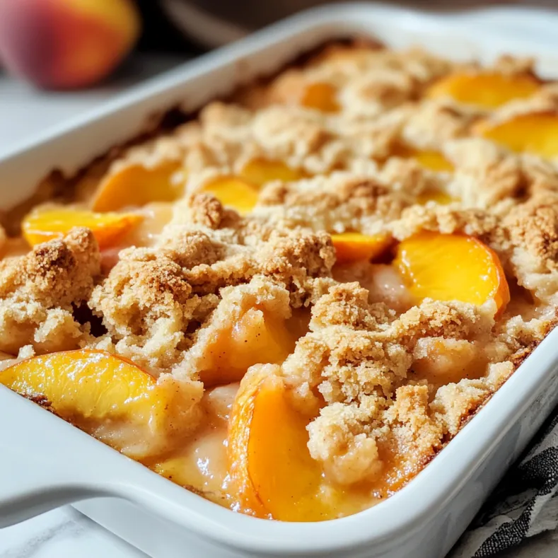 The Best Peach Cobbler