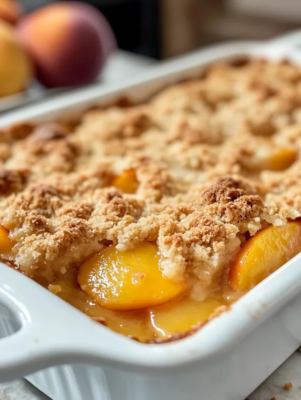 The Best Peach Cobbler