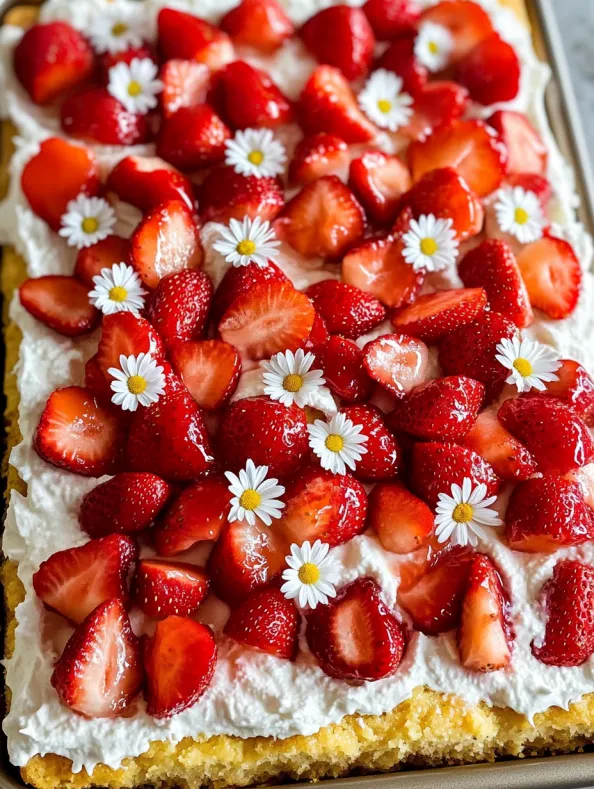 Sheet Pan Strawberry Shortcake Recipe