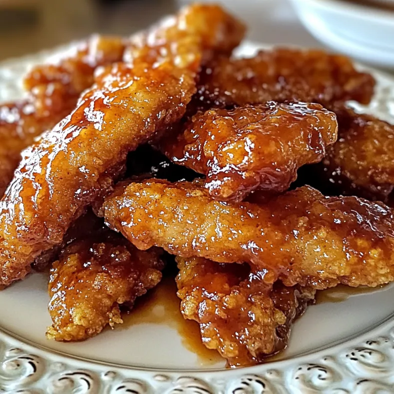 Honey bbq chicken strips