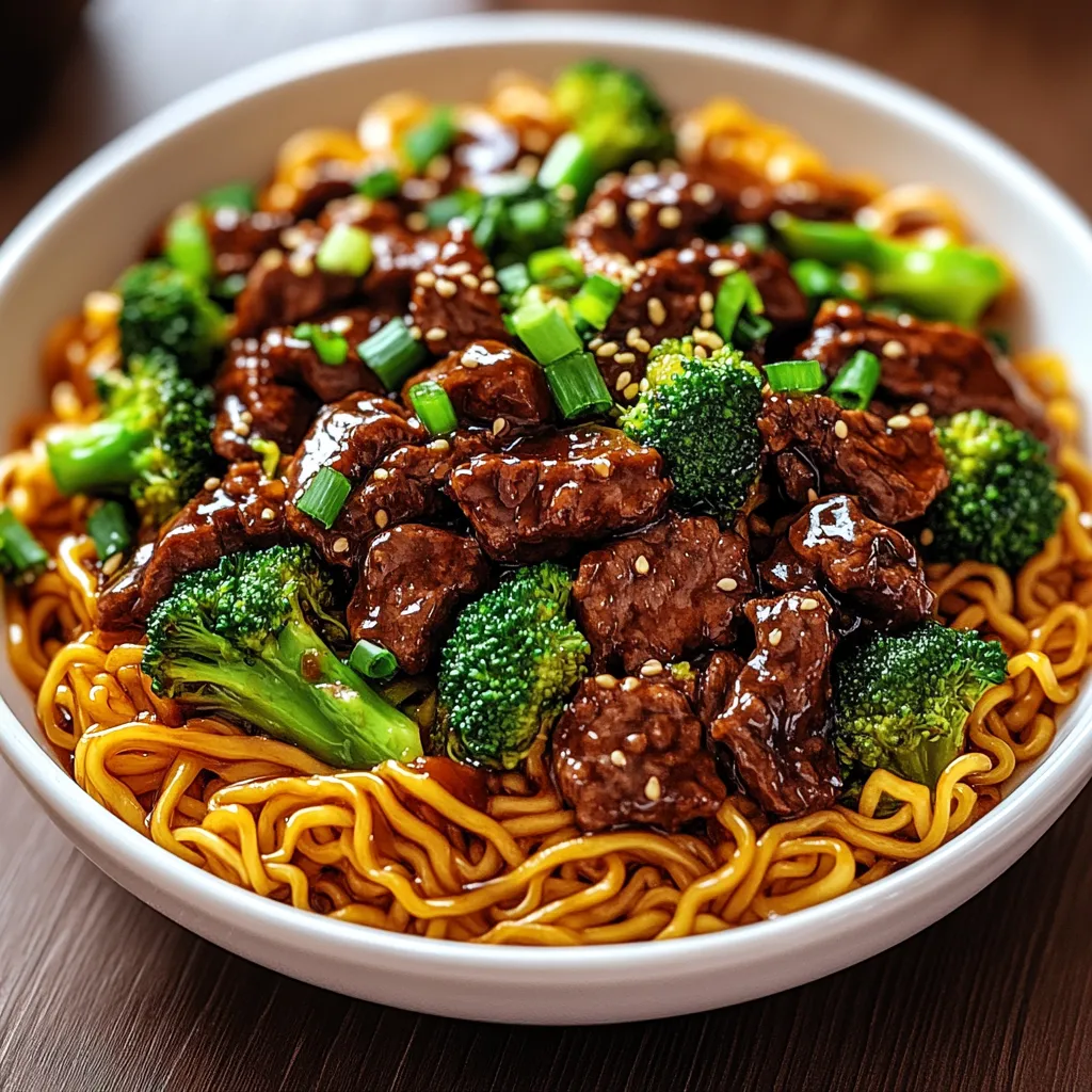 Sticky Beef Noodles