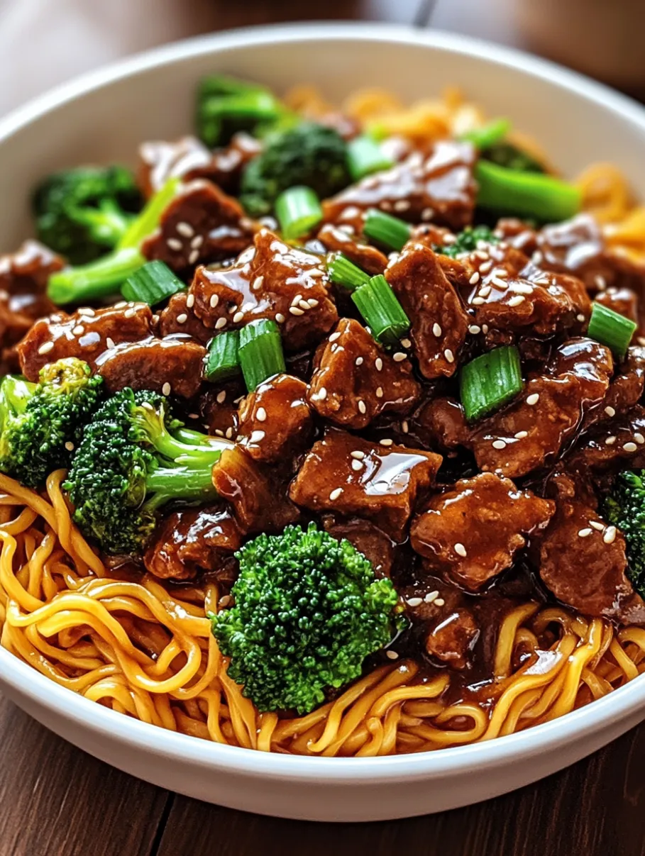 Sticky Beef Noodles