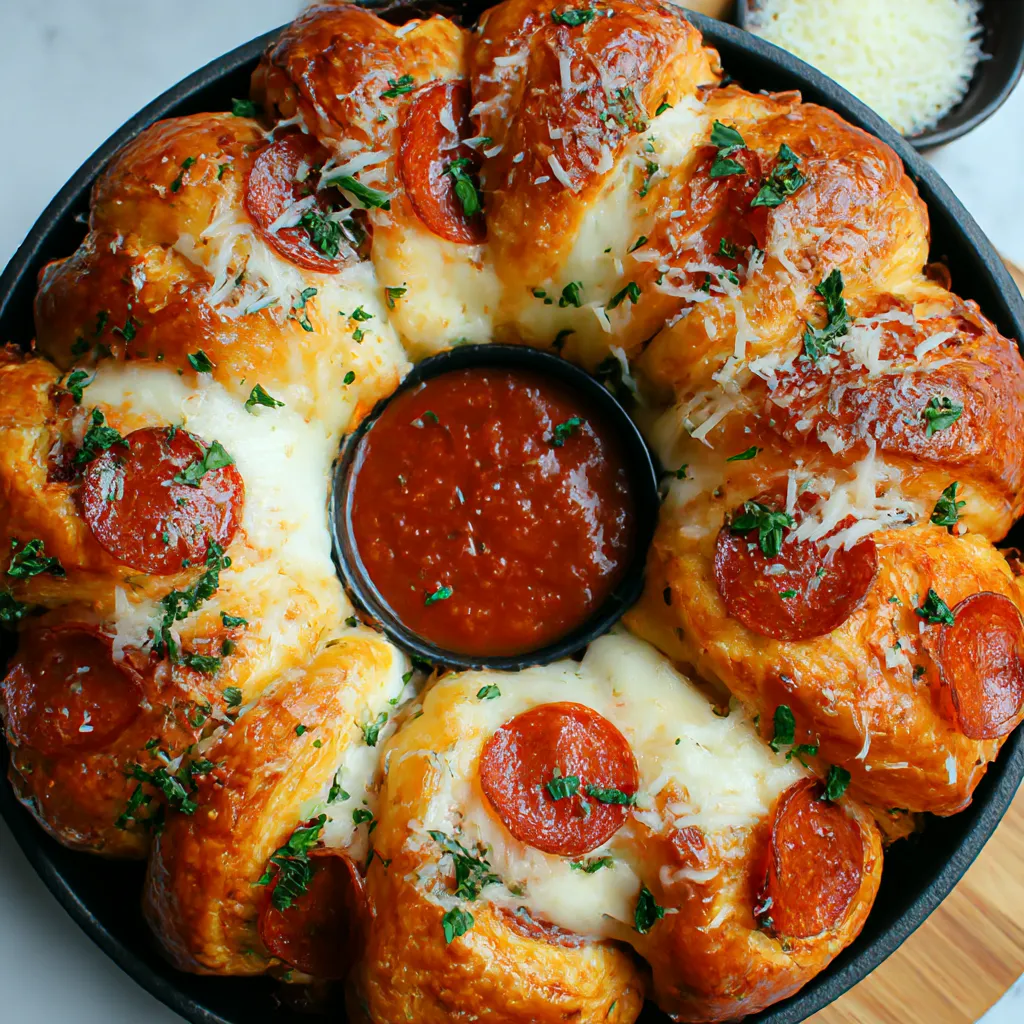 Mozzarella Pepperoni Croissant Rolls