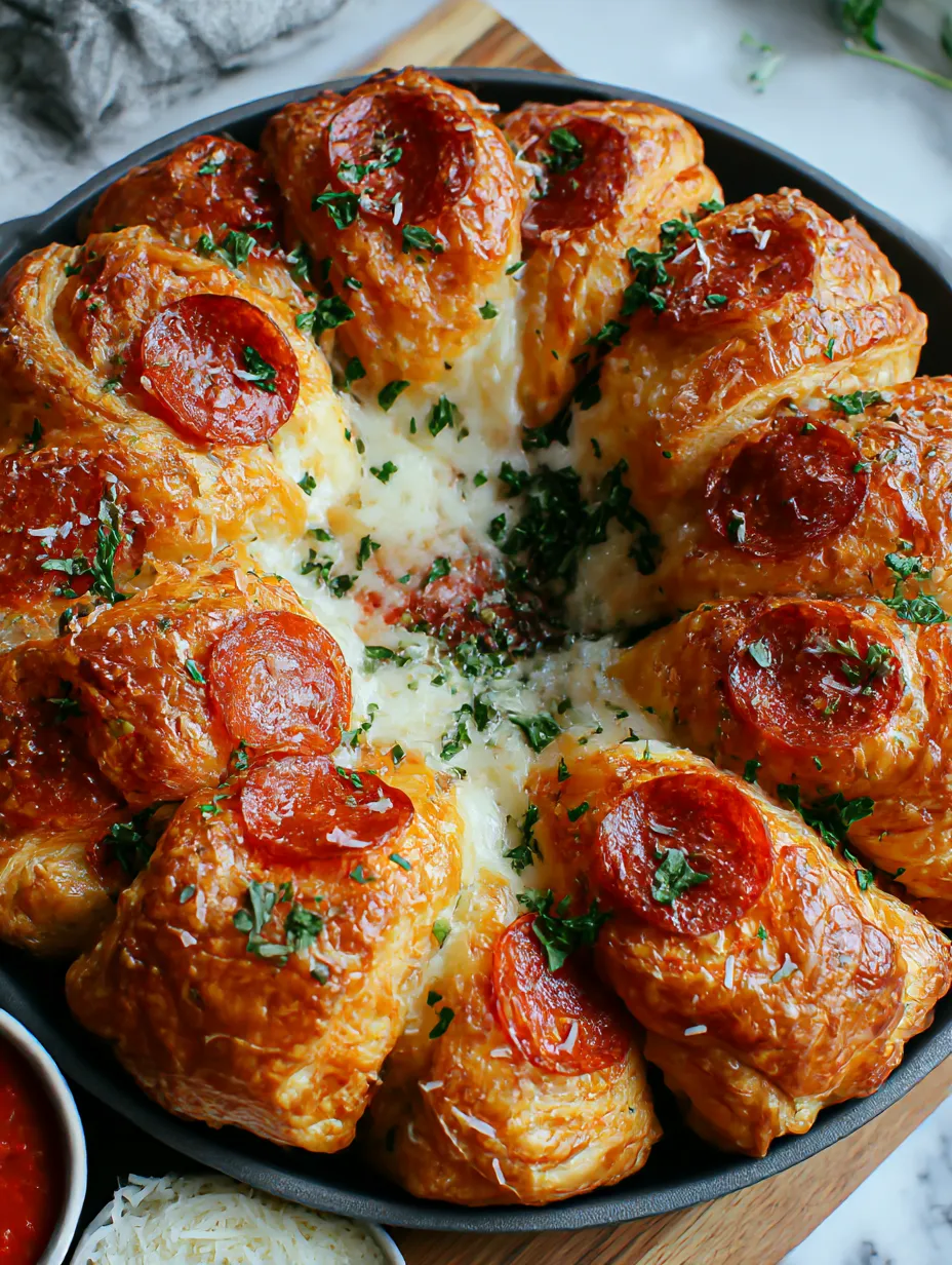 Mozzarella Pepperoni Croissant Rolls