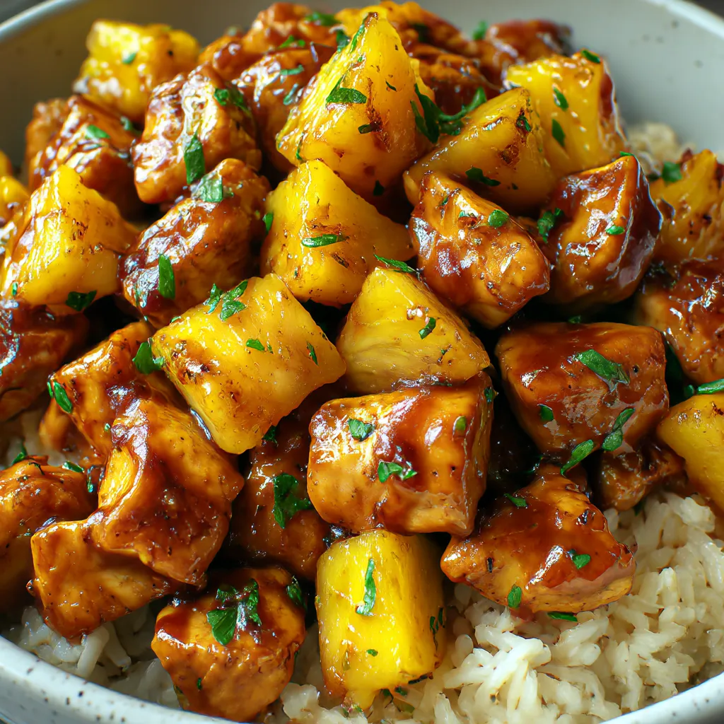 Tropical Pineapple Chicken & Rice Delight