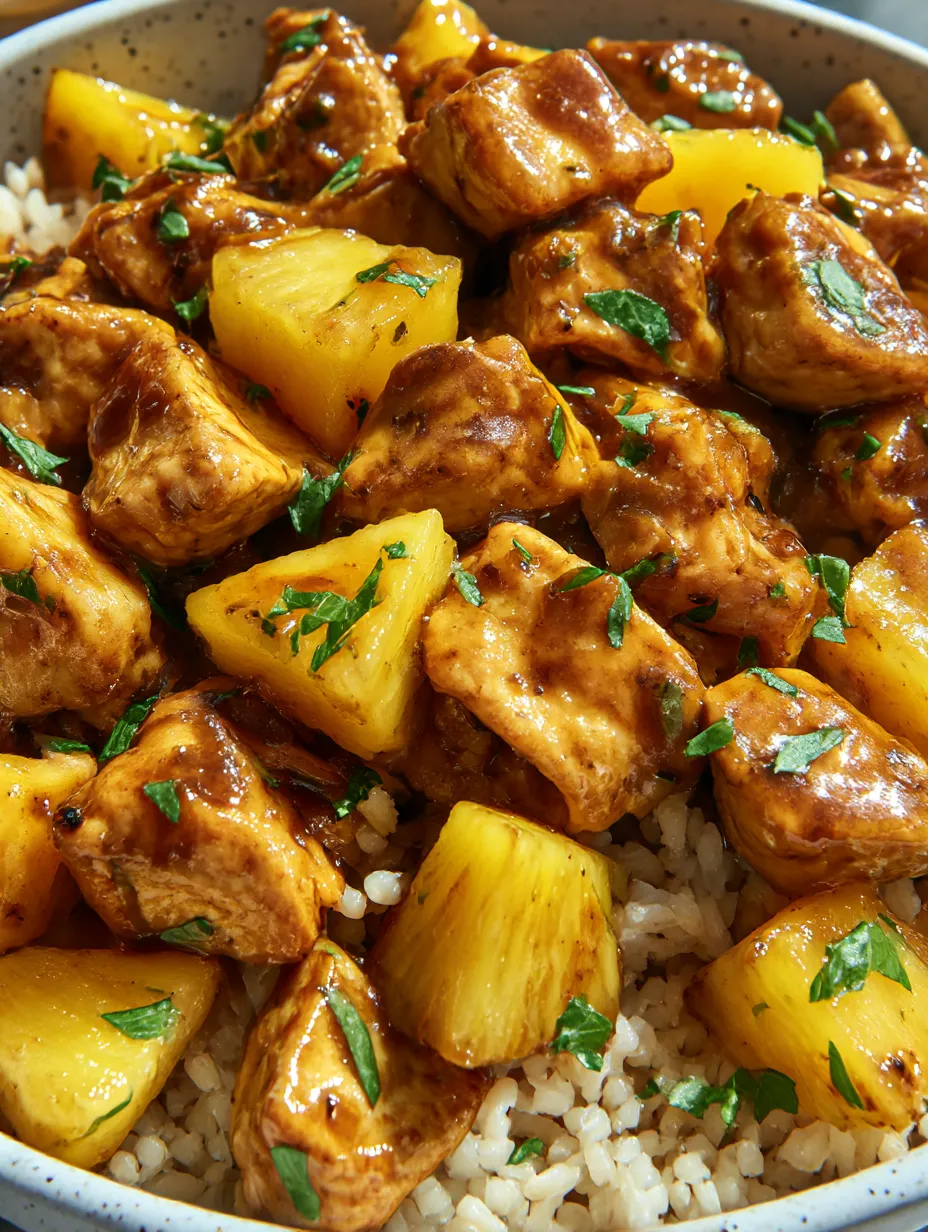 Tropical Pineapple Chicken & Rice Delight
