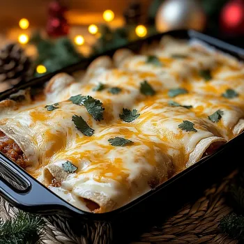 Cheesy Chicken Enchiladas with Creamy Sauce