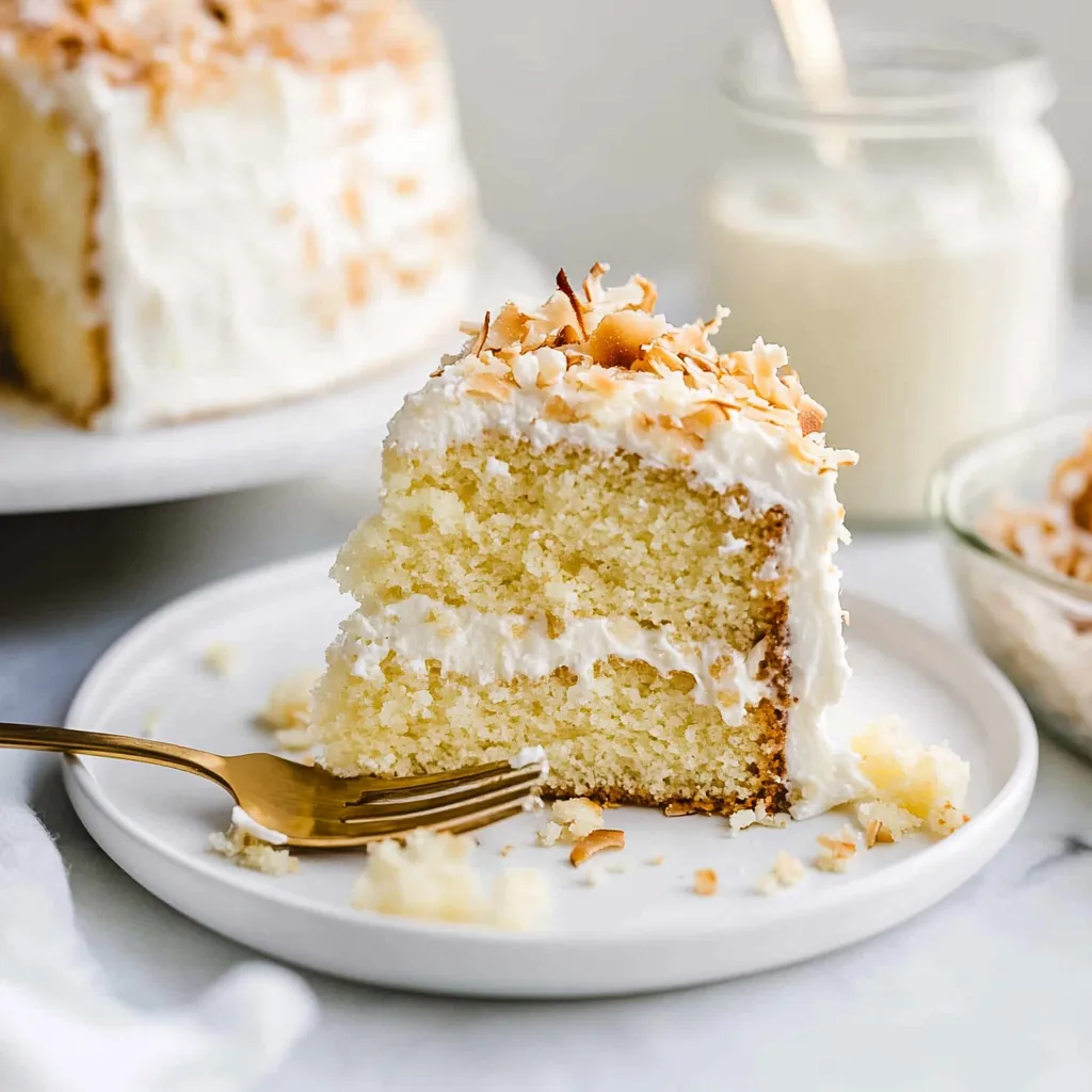 Coconut Custard Cake