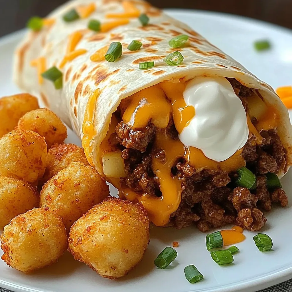 Cheesy Potato Burritos Delight