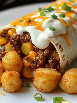 Cheesy Potato Burritos Delight
