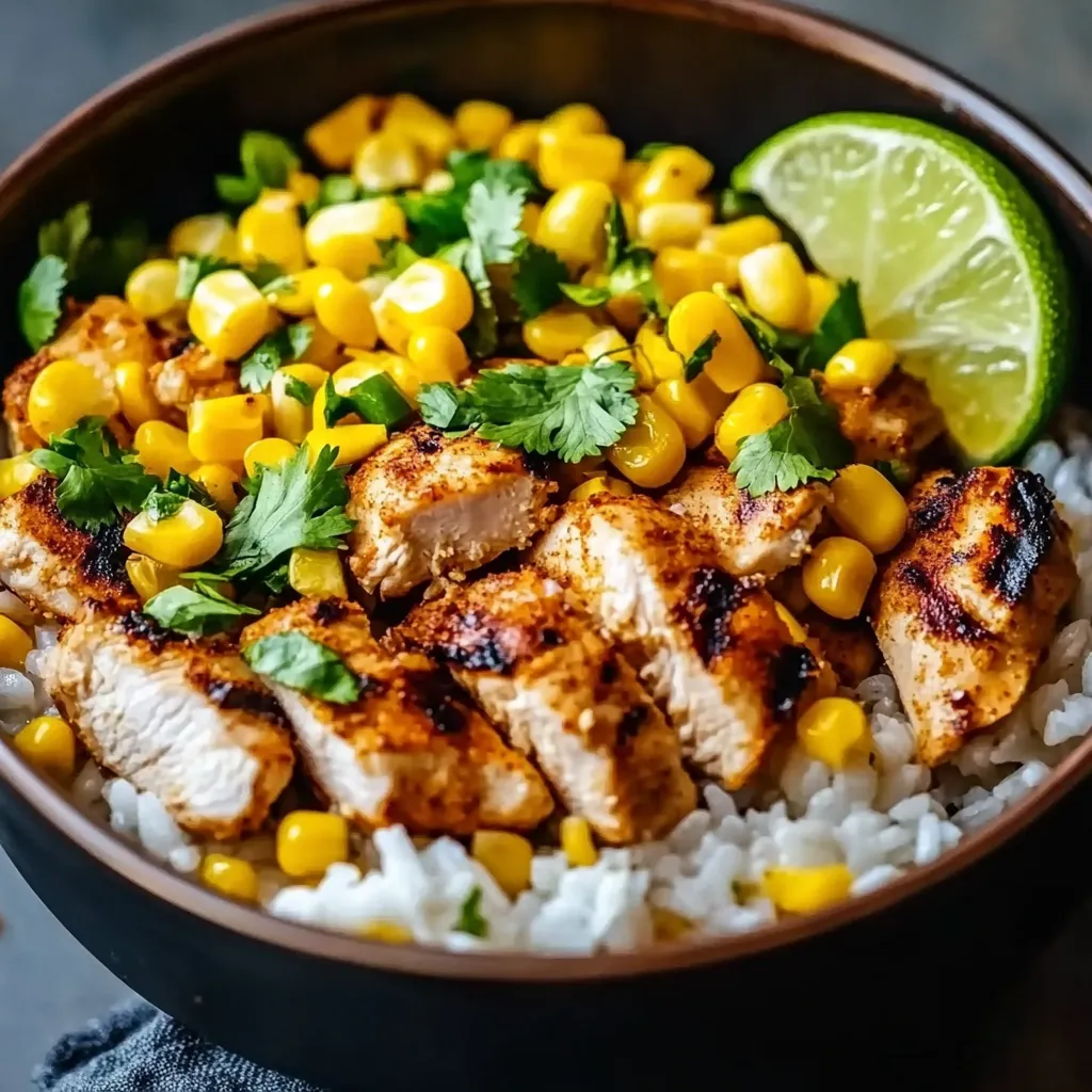 Street Corn Chicken Rice Bowl Recipe