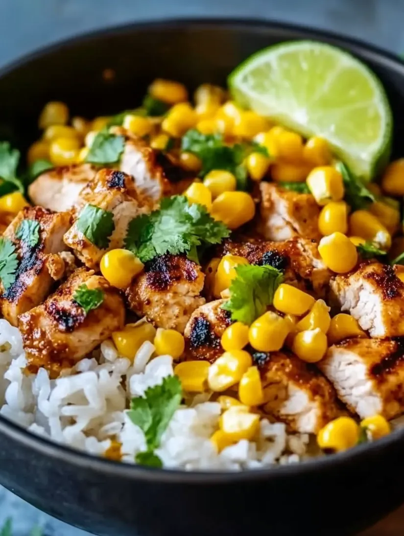 Street Corn Chicken Rice Bowl Recipe