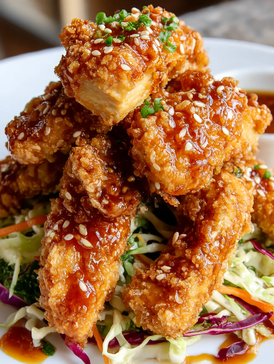 Copycat Whiskey-Glazed Sesame Chicken Strips