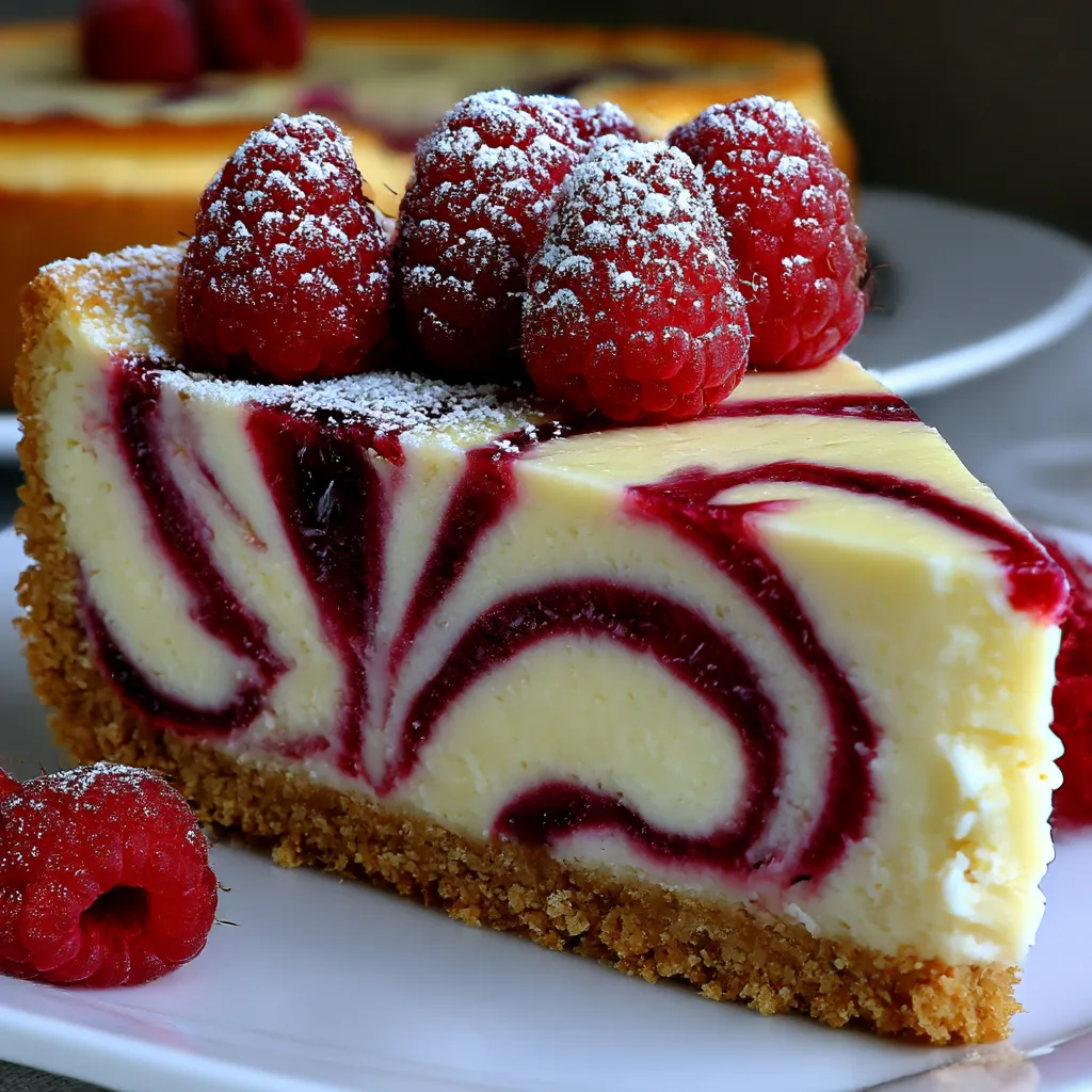 Baked Raspberry Cheesecake