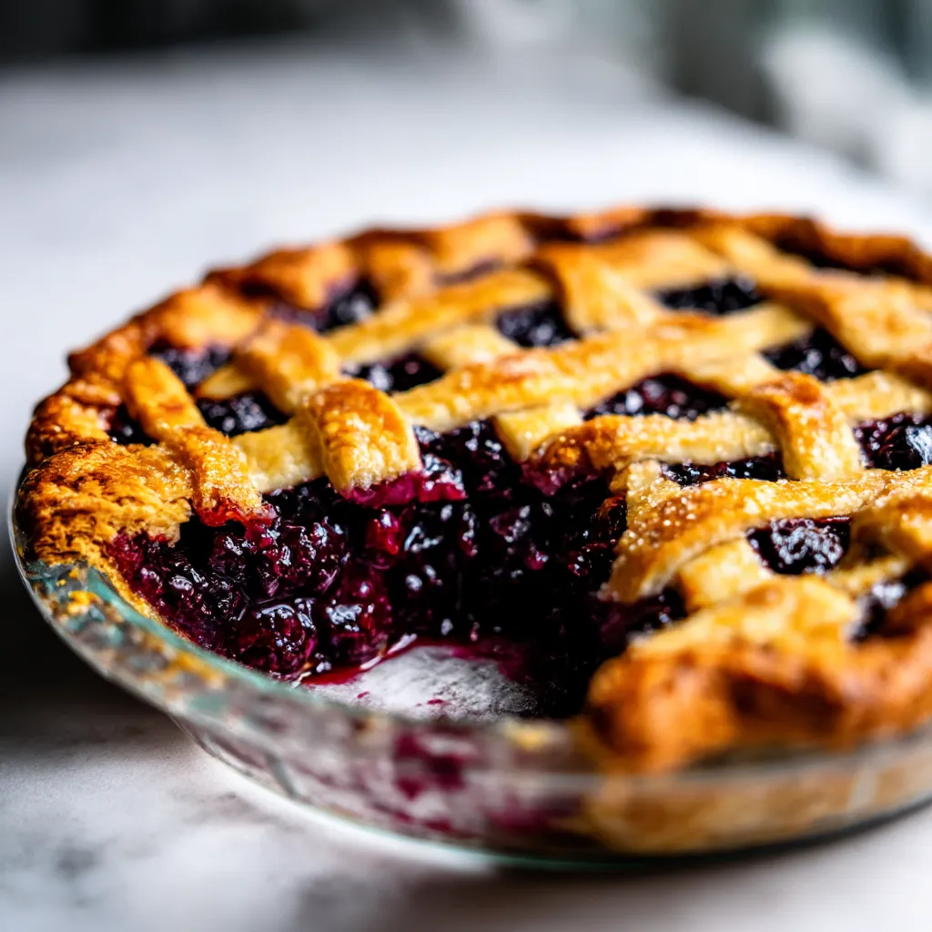 Homemade Blueberry Pie Recipe