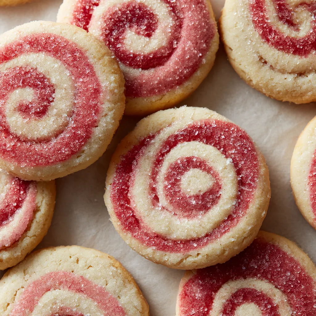 Strawberry Swirl Cookies