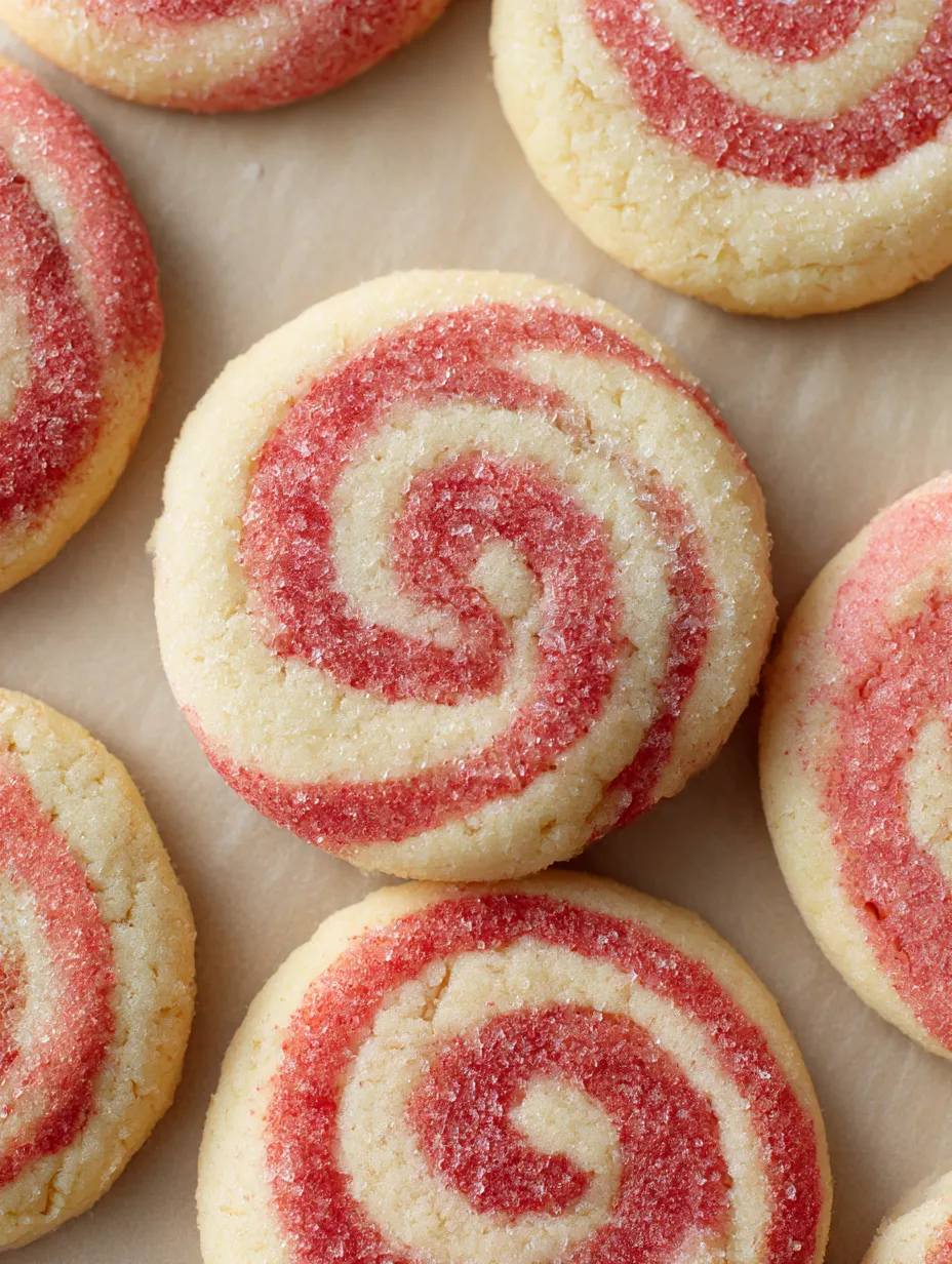 Strawberry Swirl Cookies