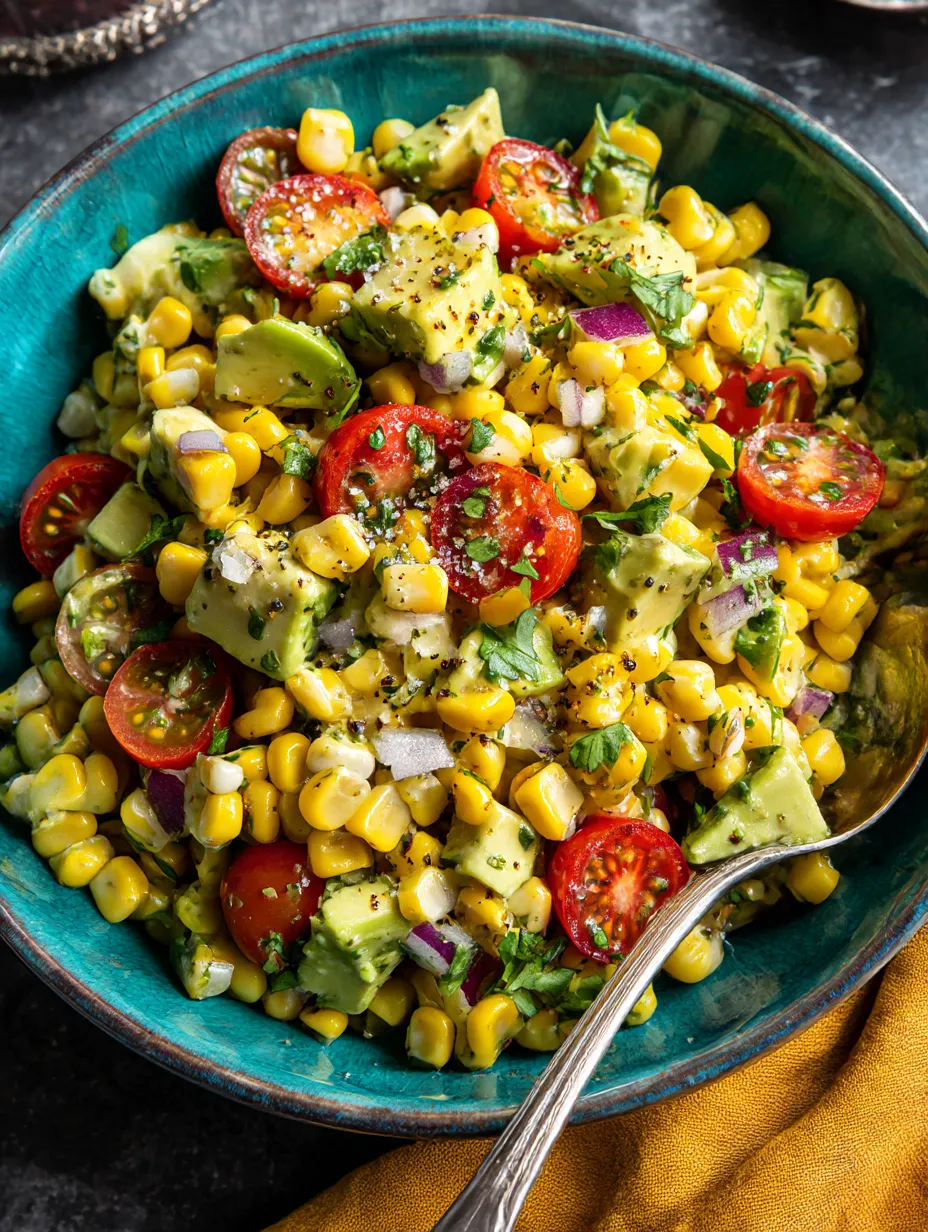 Summer Corn Salad with Avocado