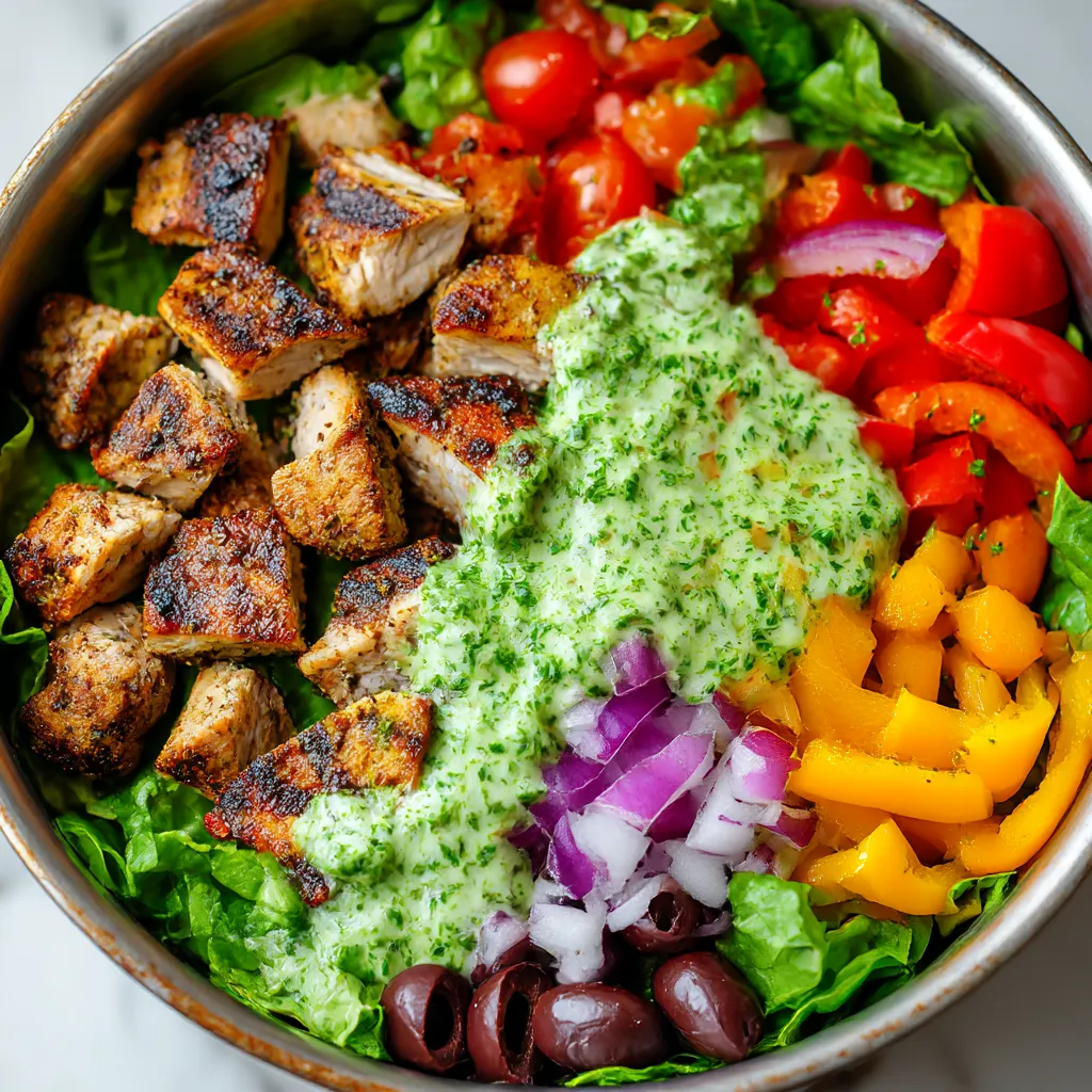 Peruvian Grilled Chicken Salad